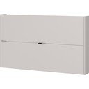 Krémovobiela výklopná/závesná skrinka na topánky v dekore duba 140x83x18 cm Ameca – Germania