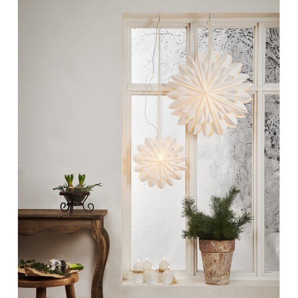 Biela vianočná svetelná dekorácia Star Trading Clipp, ø 60 cm-image-2