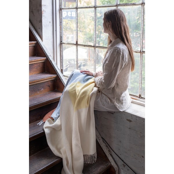 Žlto-modrá deka 125x190 cm Brick - Mette Ditmer Denmark-image-3