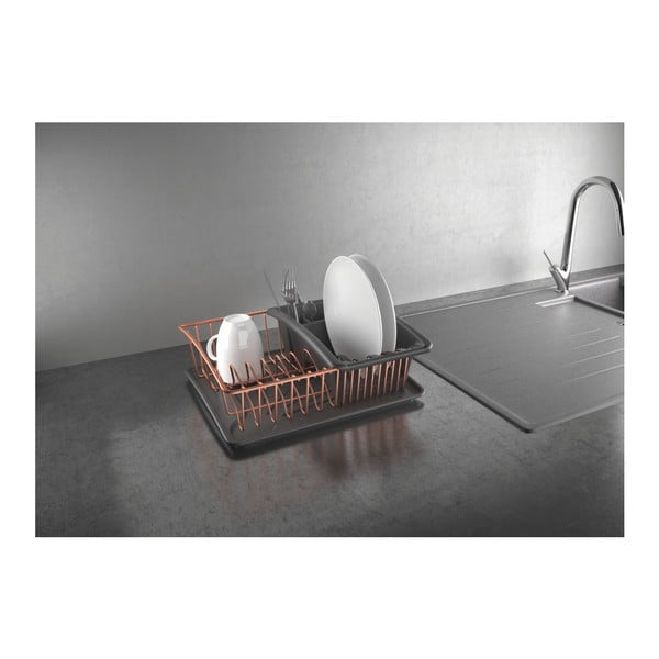 Odkvapávač s podložkou v medenej farbe Metaltex-image-4