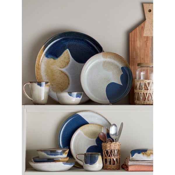 Kameninová jedálenská súprava 12 ks Jules – Bloomingville-image-1