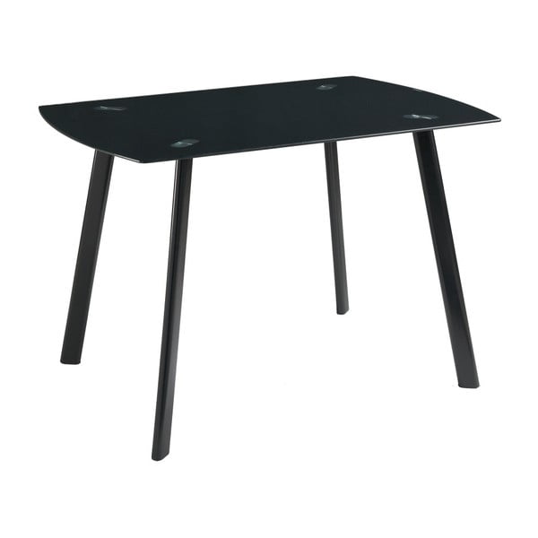 Čierny jedálenský stôl Pondecor Jacob, 80 × 120 cm