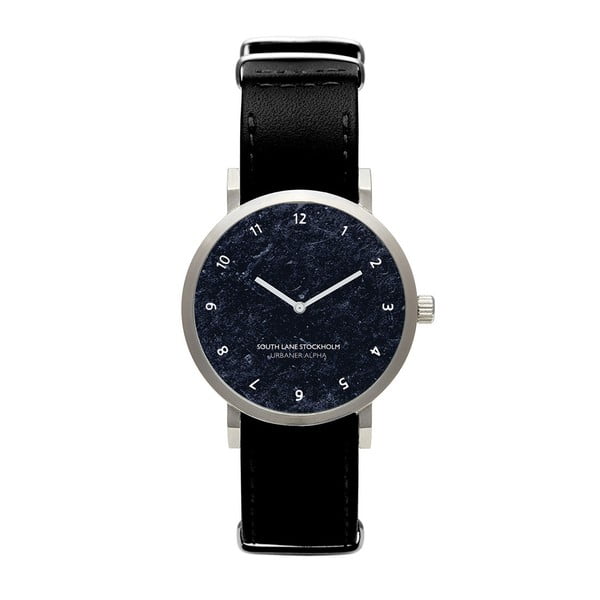 Unisex hodinky s čiernym remienkom South Lane Stockholm Urbaner Alpha