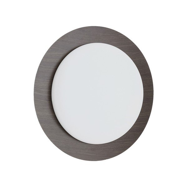Tmavohnedé kovové LED nástenné svietidlo ø 40 cm Novae – Kave Home