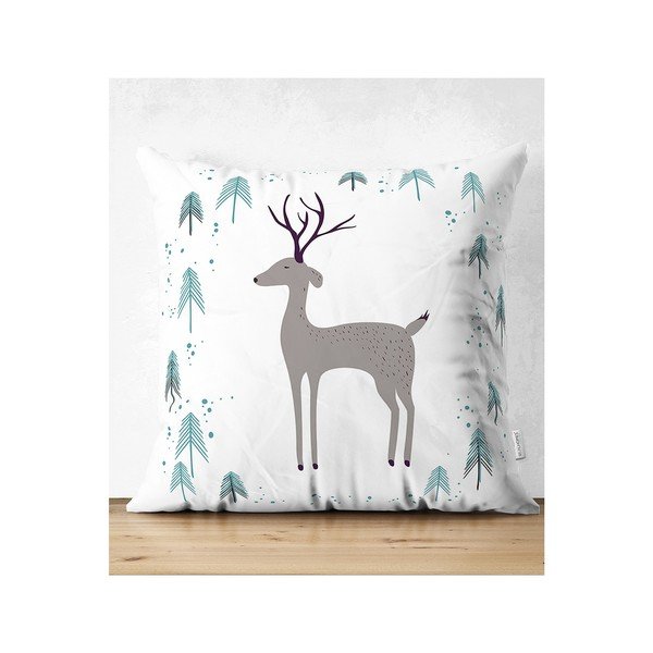 Súprava 4 vianočných obliečok na vankúš a behúň na stôl Minimalist Cushion Covers Winter Wonderland-image-4