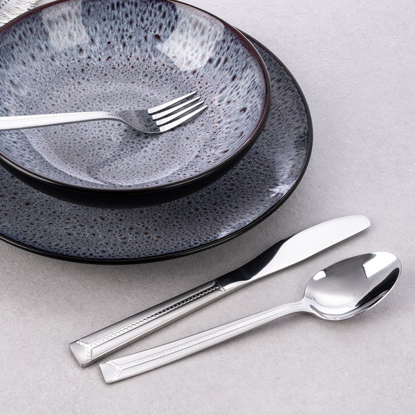 Antikoro príbor 24 ks v striebornej farbe Bright – Orion-image-1