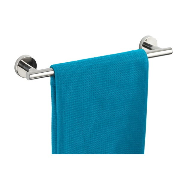 Nástenný držiak na uteráky z nehrdzavejúcej ocele v lesklej striebornej farbe Bosio – Wenko-image-3