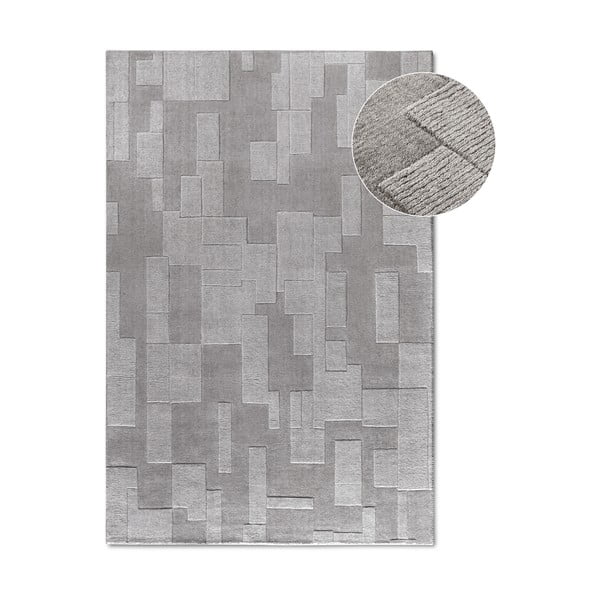Sivý ručne tkaný vlnený koberec 160x230 cm Wilhelmine – Villeroy&Boch