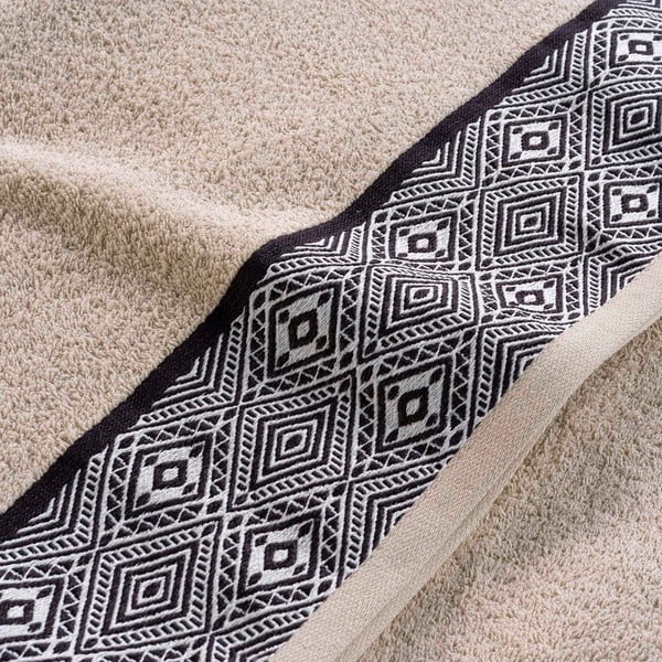 Béžová froté bavlnená osuška 90x150 cm Esteban – douceur d'intérieur-image-2