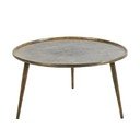 Kovový okrúhly konferenčný stolík v bronzovej farbe ø 67,5 cm Babina – Light & Living
