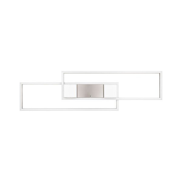 LED stmievateľné stropné svietidlo na diaľkové ovládanie v striebornej farbe 28x100 cm Albany – Trio-image-3