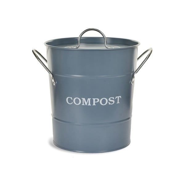 Modrý kompostér s vrchnákom Garden Trading Compost, 3,5 l