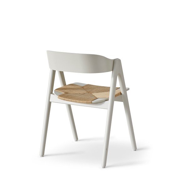 Béžová jedálenská stolička z bukového dreva s ratanovým sedákom Findahl by Hammel Mette-image-3