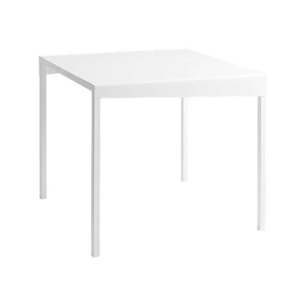 Biely odkladací stolík Custom Form Obroos, 80 × 80 cm
