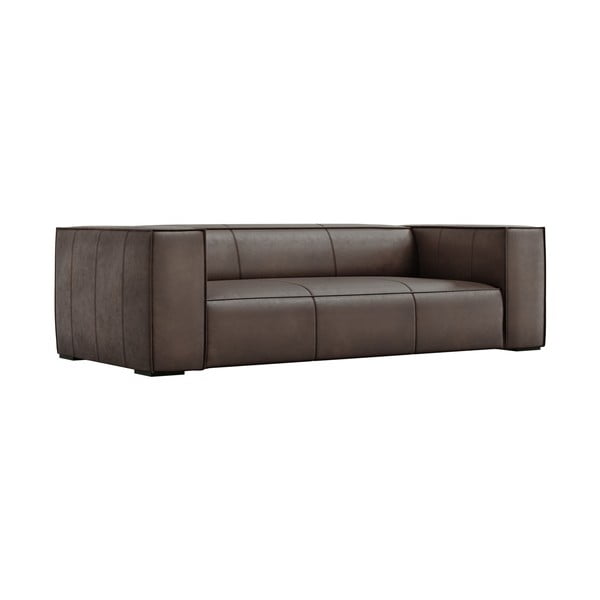 Hnedá kožená pohovka 227 cm Madame - Windsor & Co Sofas-image-2