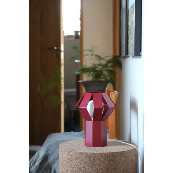 Červená kovová stolová lampa s kovovým tienidlom (výška  27 cm) Octa – Markslöjd-image-3