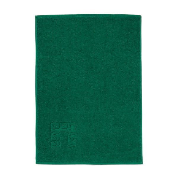 Zelená bavlnená kúpeľňová predložka Casa Di Bassi Logo, 50 × 70 cm