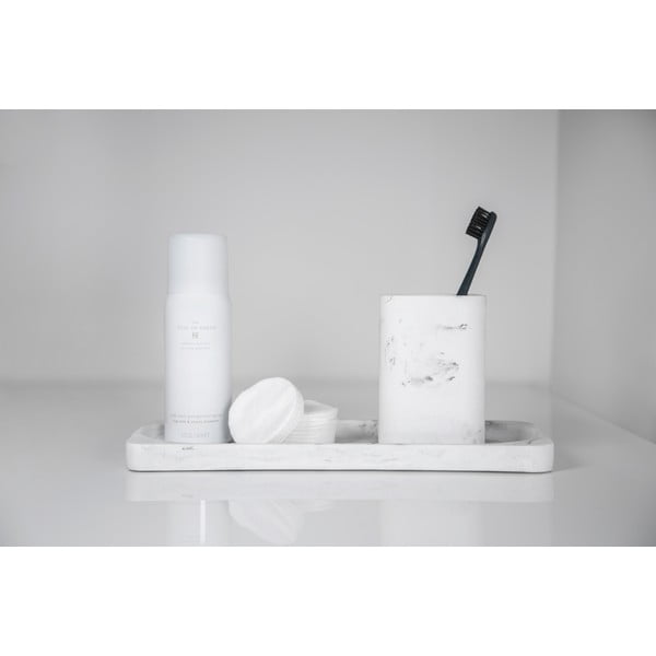 Bielo-sivá tácka do kúpeľne Wenko Desio-image-1