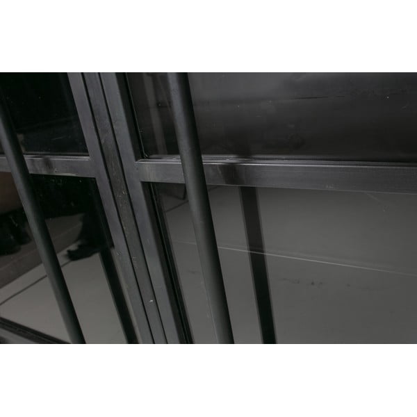 Čierna kovová vitrína 99x170x44 cm Exhibit – WOOOD-image-1