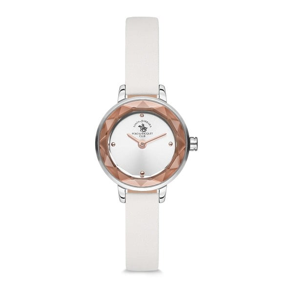 Dámske hodinky s koženým remienkom Santa Barbara Polo & Racquet Club Crystal
