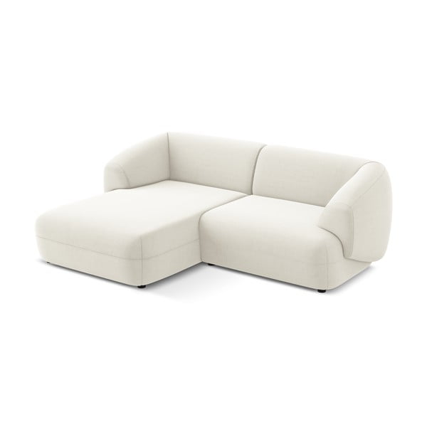 Biela zamatová rohová pohovka (ľavý roh) Moana – Makamii-image-2