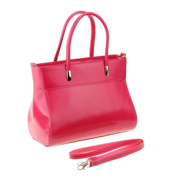 Ružová kožená kabelka Matilde Costa Liens