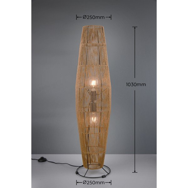 Stojacia lampa v prírodnej farbe (výška 103 cm) Miki - Reality-image-3