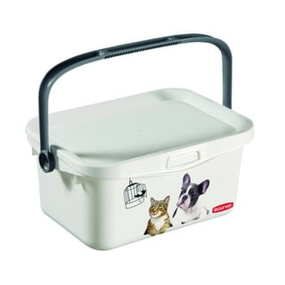 Biely viacúčelový box s vekom Curver, 3 l