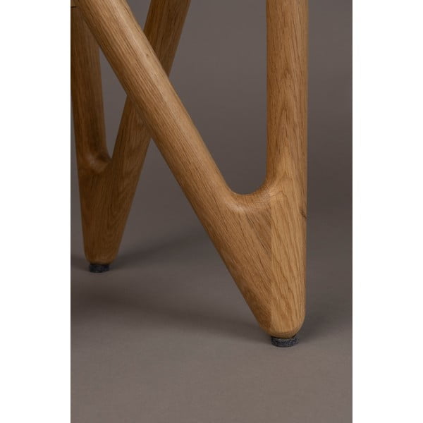 Okrúhly odkladací stolík so sklenenou doskou ø 40 cm Naia – Dutchbone-image-1