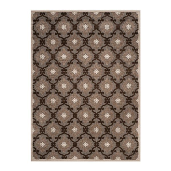 Hnedý koberec vhodný do exteriéru Safavieh Newburry, 160 × 231 cm