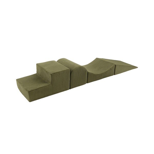 Khaki penové ihrisko 3 ks výška  30 cm 45x193 cm – Meowbaby