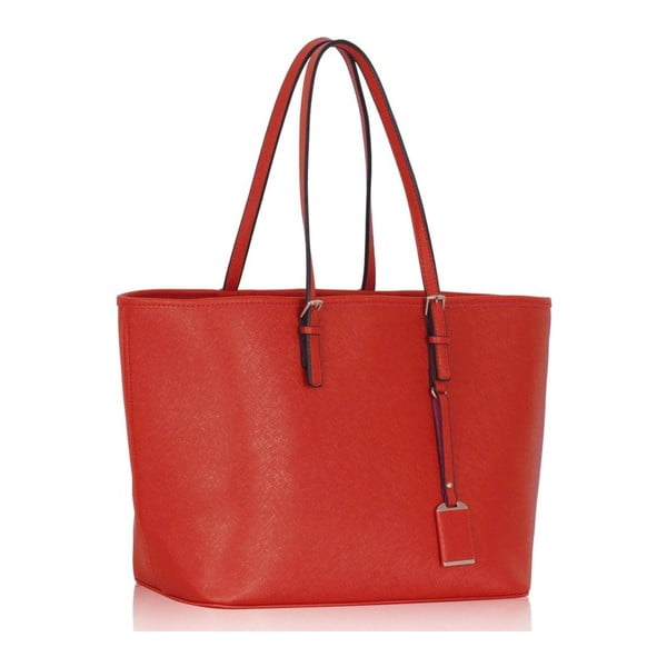Červená kabelka L&S Bags Tote