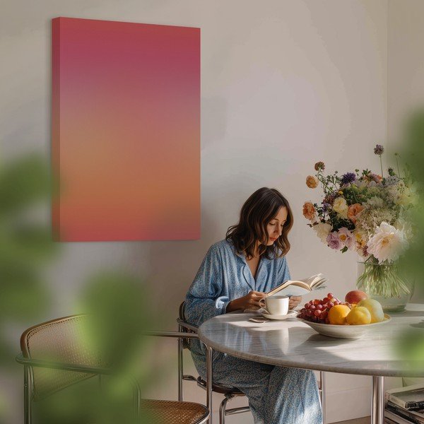 Tlačený obraz na plátne 70x100 cm Pink Aura – Styler-image-1