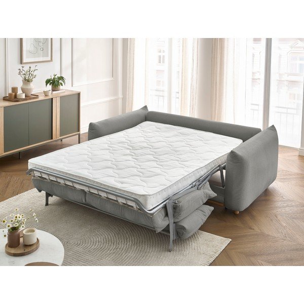 Sivá rozkladacia pohovka 214 cm Ernest – Bobochic Paris-image-1