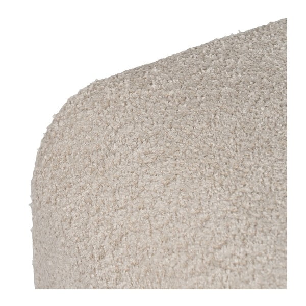 Béžový taburet z textílie buklé Suave – Ixia-image-3