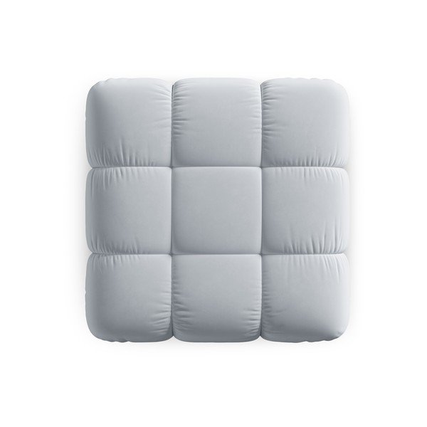 Svetlomodrá zamatová podnožka Bellis – Micadoni Home-image-4