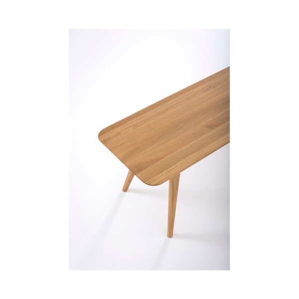 Lavica z masívneho dubového dreva Gazzda Stafa, dĺžka 140 cm-image-2