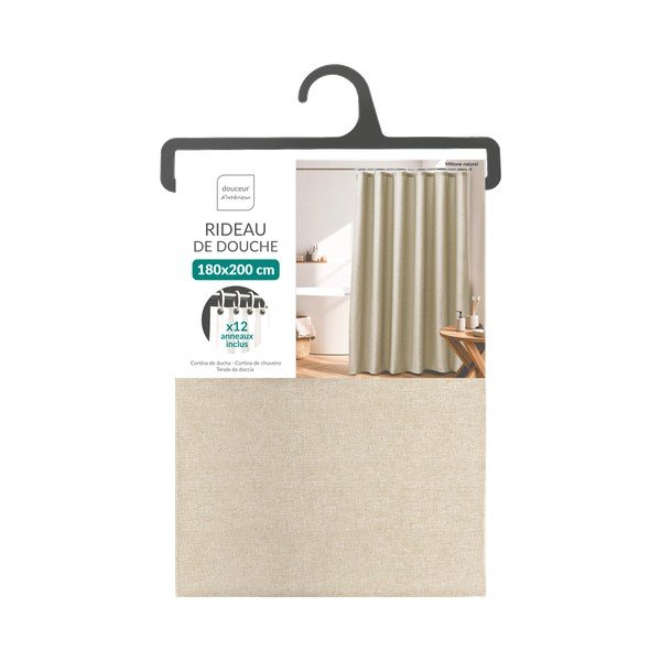 Béžový záves 180x200 cm Miltone – douceur d'intérieur-image-2