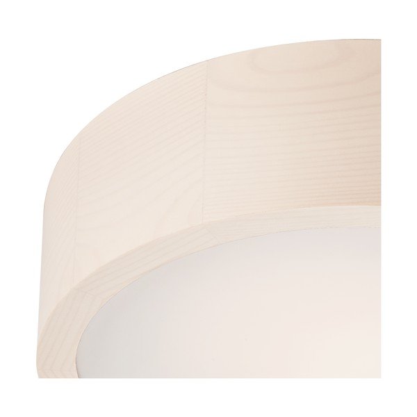 Biele stropné svietidlo so skleneným tienidlom ø 27 cm Eveline – LAMKUR-image-3