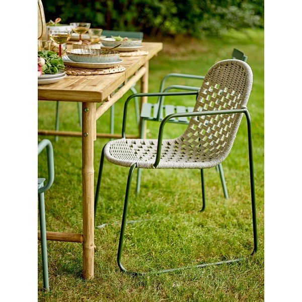 Sivá kovová záhradná stolička Calana – Bloomingville-image-4