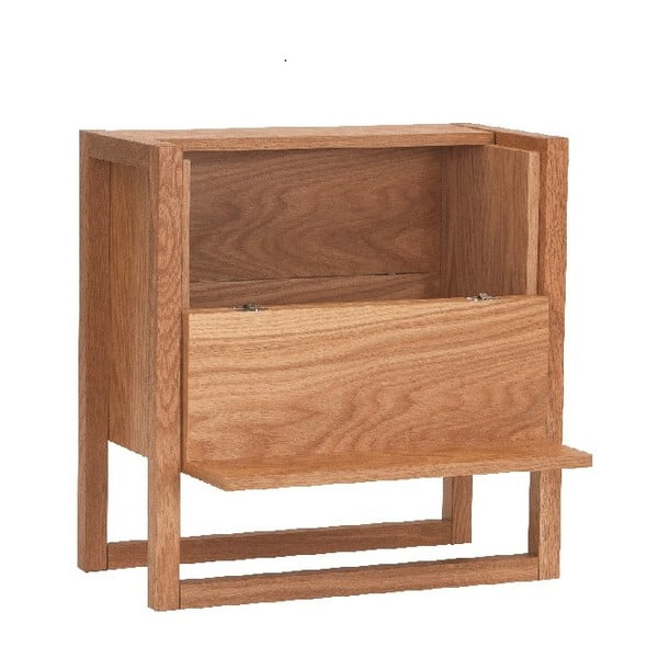 Vinotéka z dubového dreva v prírodnej farbe 59x60 cm NewEst - Woodman-image-3