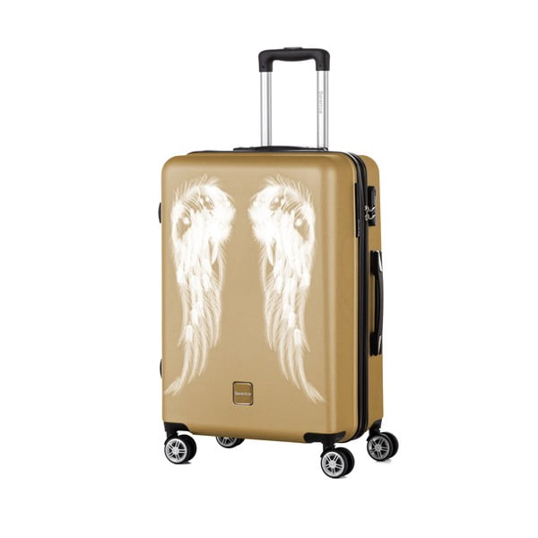 Cestovný kufor v zlatej farbe Berenice Wings, 71 l