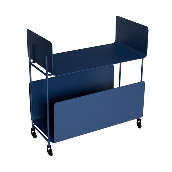 Kovový servírovací stolík na kolieskach 32x63 cm Ays – Hübsch-image-2