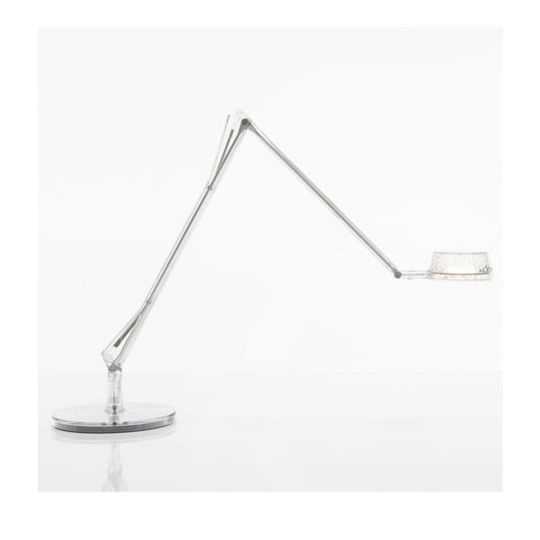 Transparentná stolová polohovateľná lampa Kartell Aledin Dec