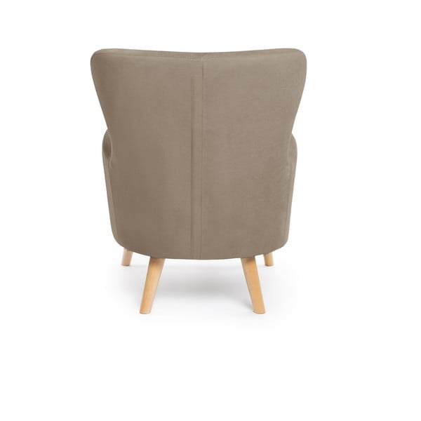 Béžové kreslo ušiak Noemye – Bonami Selection-image-4