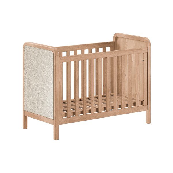 Postieľka s nastaviteľnou výškou 60x120 cm v prírodnej farbe Woods – Vipack