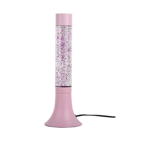 Ružová stolová lampa so skleneným tienidlom (výška  37,5 cm) Astro Glittler – Leitmotiv
