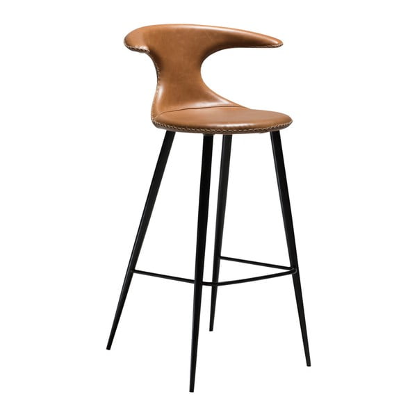 Hnedá barová stolička s koženým sedadlom DAN-FORM Denmark Flair