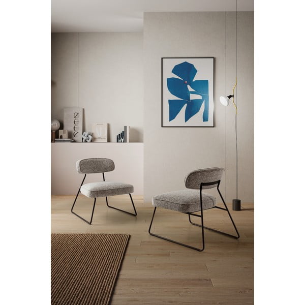 Čierno-biele kreslo Elon – Marckeric-image-1