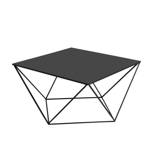 Čierny konferenčný stolík Custom Form Daryl, dĺžka 80 cm